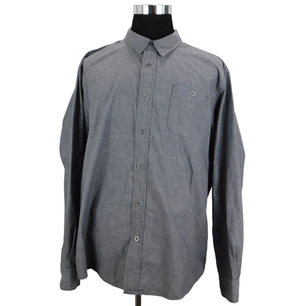 Wrangler Cotton Polyester Long Sleeve Metal Button Mens 3XL Shirt